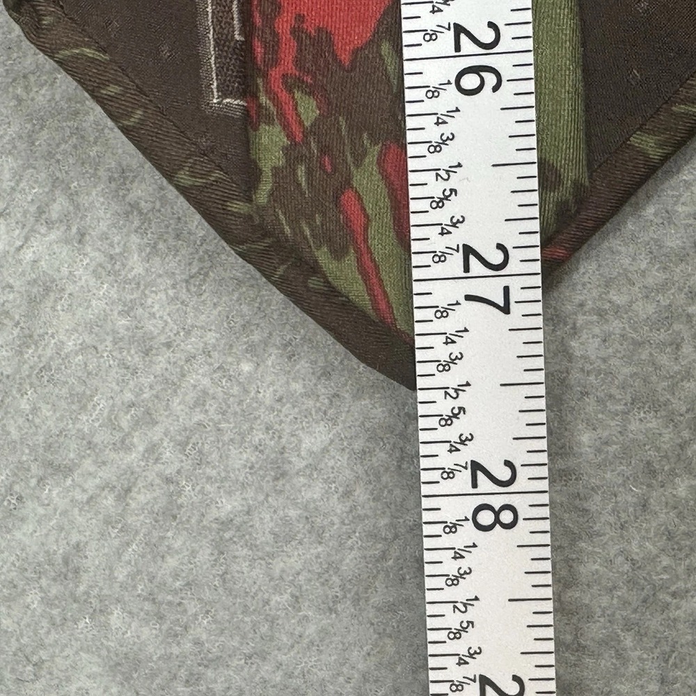 Vintage International Collection Louis Boston Tie Green Brown Silk Abstract 55x4 - Picture 3 of 6